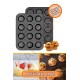Metal Yapışmaz 12'li Muffin Kek Kalıbı Cupcake Kalıbı - Dayanıklı ve Çok Amaçlı Fırın Kalıbı Metal Yapışmaz 12'li Muffin Kek Kalıbı Cupcake Kalıbı - Dayanıklı ve Çok Amaçlı Fırın Kalıbı