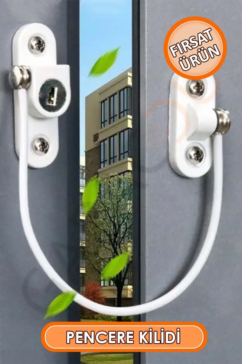 Halatlı Anahtarlı Pvc Pimapen Pencere Kapı Dolap Kilidi Beyaz, Çocuk Koruma Bebek Kilidi Halatlı Anahtarlı Pvc Pimapen Pencere Kapı Dolap Kilidi Beyaz, Çocuk Koruma Bebek Kilidi