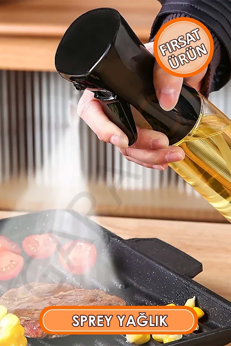 Püskürtmeli Sprey Yağdanlık Cam Şişe, Izgara Fritöz Salata Yemek Yağ Püskürtücü Siyah Püskürtmeli Sprey Yağdanlık Cam Şişe, Izgara Fritöz Salata Yemek Yağ Püskürtücü Siyah