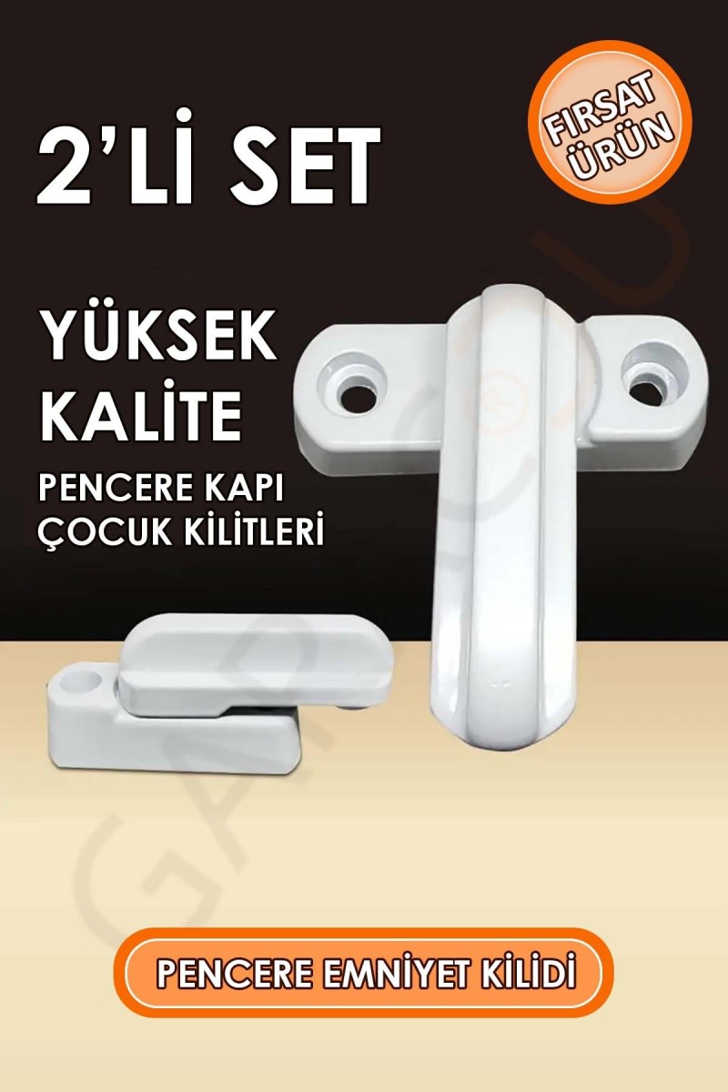 Yüksek Kalite Pimapen Pencere Balkon Kapısı Güvenlik Emniyet Çocuk Kilidi 2 Adet Yüksek Kalite Pimapen Pencere Balkon Kapısı Güvenlik Emniyet Çocuk Kilidi 2 Adet