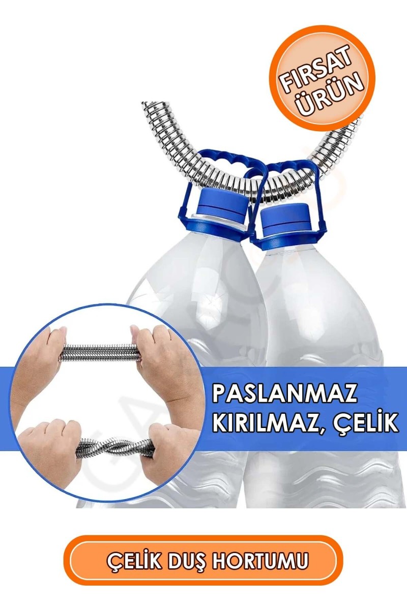 Paslanmaz Kırılmaz Çelik Örgülü Duş Hortumu, Banyo Hortumu 1,50 Metre Paslanmaz Kırılmaz Çelik Örgülü Duş Hortumu, Banyo Hortumu 1,50 Metre