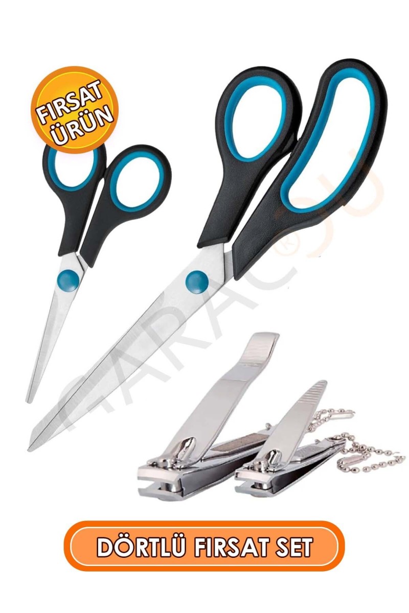 Paslanmaz Çelik Büyük Boy Börek Makası Küçük Boy Bıyık Makası 2'li Anchor Tırnak Makası Seti Paslanmaz Çelik Büyük Boy Börek Makası Küçük Boy Bıyık Makası 2'li Anchor Tırnak Makası Seti