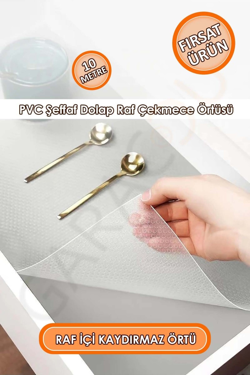 Kaliteli Pvc Şeffaf Kaydırmaz Dolap Çekmece Buzdolabı İçi Kaymaz Kaydırmaz Raf Örtüsü 10 Metre Kaliteli Pvc Şeffaf Kaydırmaz Dolap Çekmece Buzdolabı İçi Kaymaz Kaydırmaz Raf Örtüsü 10 Metre