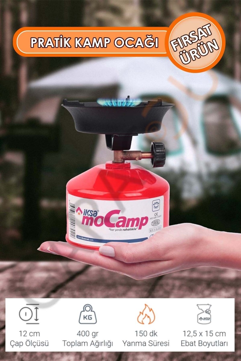 Portatif Mocamp Kamp Ocağı, Piknik Ocağı, Minik Tüp Kırmızı - 1 Adet Çakmak Gazı Portatif Mocamp Kamp Ocağı, Piknik Ocağı, Minik Tüp Kırmızı - 1 Adet Çakmak Gazı