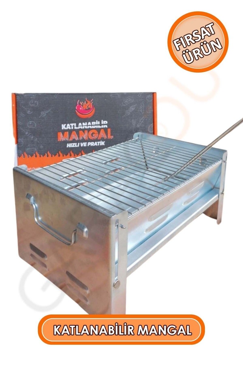 1. Kalite Portatif Seyyar Pratik Katlanır Mangal Galvaniz Mangal 20x41x27 Cm 1. Kalite Portatif Seyyar Pratik Katlanır Mangal Galvaniz Mangal 20x41x27 Cm