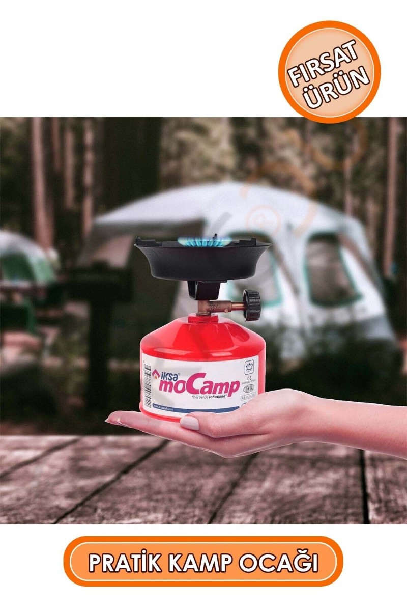 Portatif Mocamp Kamp Ocağı, Piknik Ocağı, Minik Tüp Kırmızı - 1 Adet Çakmak Gazı Portatif Mocamp Kamp Ocağı, Piknik Ocağı, Minik Tüp Kırmızı - 1 Adet Çakmak Gazı
