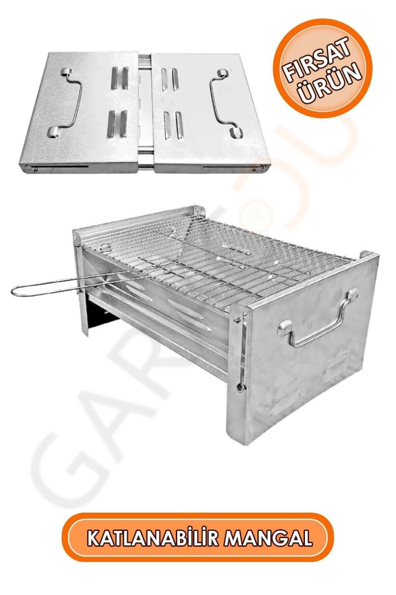 1. Kalite Portatif Seyyar Pratik Katlanır Mangal Galvaniz Mangal 20x41x27 Cm 1. Kalite Portatif Seyyar Pratik Katlanır Mangal Galvaniz Mangal 20x41x27 Cm