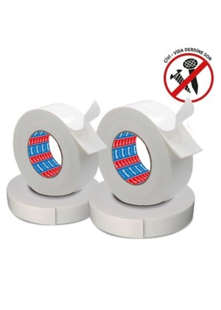 Çift Taraflı Mukavvemetli Köpük Bant 18mm Genişlik 2metre Uzunluktur 5adet Fiyatdır Her Yüzeye Uygun