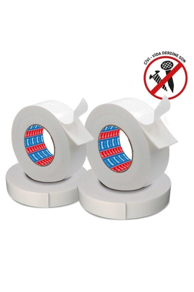 Çift Taraflı Mukavvemetli Köpük Bant 18mm Genişlik 2metre Uzunluktur 5adet Fiyatdır Her Yüzeye Uygun Çift Taraflı Mukavvemetli Köpük Bant 18mm Genişlik 2metre Uzunluktur 5adet Fiyatdır Her Yüzeye Uygun