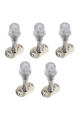 Paslanmaz Şeffaf Saten Beşel Kapı Stoperi Tamponu Duvar Koruyucu 7 Tane Fiyatıdır