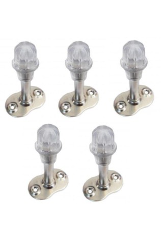 Paslanmaz Şeffaf Saten Beşel Kapı Stoperi Tamponu Duvar Koruyucu 7 Tane Fiyatıdır