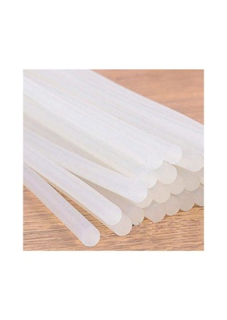 Mum Silikon Çubuk Silikon Şeffaf Kalın 11.5x30cm Sıcak Silikon 5 Adet Fiyatıdır
