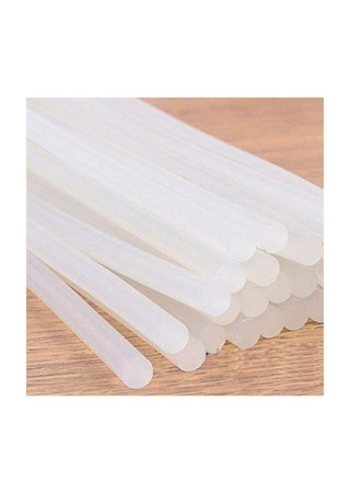 Mum Silikon Çubuk Silikon Şeffaf Kalın 11.5x30cm Sıcak Silikon 5 Adet Fiyatıdır