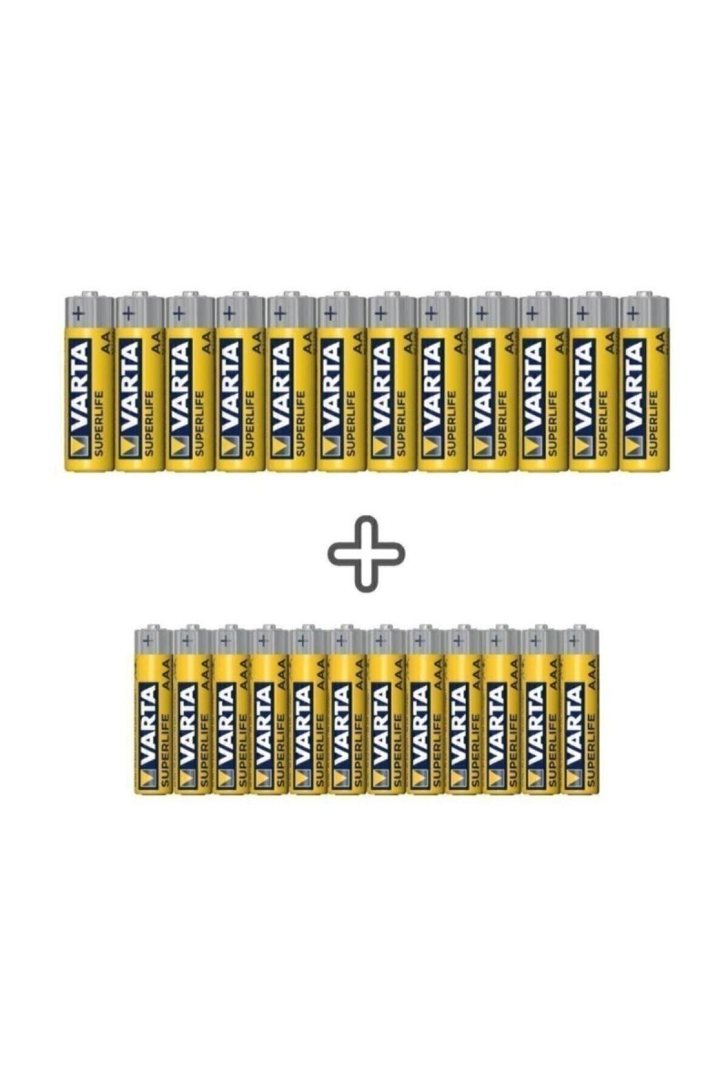Varta Süperlife 24'lü Özel Pil Paketi (12aa+12aaa) Varta24lükalemince Varta Süperlife 24'lü Özel Pil Paketi (12aa+12aaa) Varta24lükalemince