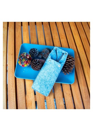 Bellalithe Özel Tasarım Gözlük Kılıfı Double Click Gri