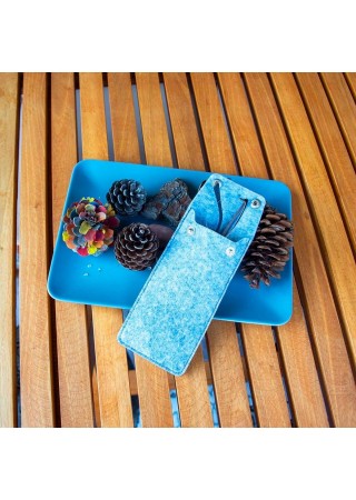 Bellalithe Özel Tasarım Gözlük Kılıfı Double Click Gri