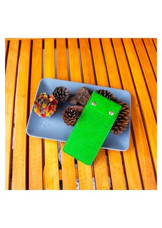 Özel Tasarım Gözlük Kılıfı Double Click Yeşil