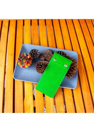 Özel Tasarım Gözlük Kılıfı Double Click Yeşil