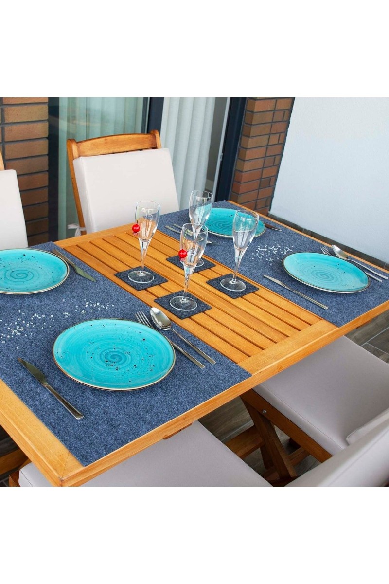 Bellalithe Şık Amerikan Servis Takımı 6 Parça (2 Adet 40x60 Runner, 4 Adet 10x10 Bardak Altlığı) Bellalithe Şık Amerikan Servis Takımı 6 Parça (2 Adet 40x60 Runner, 4 Adet 10x10 Bardak Altlığı)