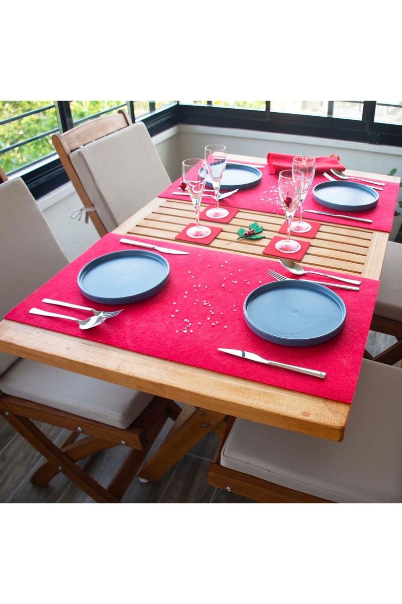 Bellalithe Şık Amerikan Servis Takımı 6 Parça (2 Adet 40x60 Runner, 4 Adet 10x10 Bardak Altlığı) Bellalithe Şık Amerikan Servis Takımı 6 Parça (2 Adet 40x60 Runner, 4 Adet 10x10 Bardak Altlığı)