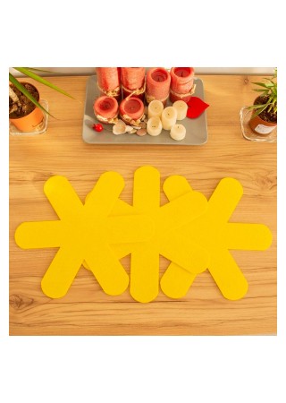 Bellalithe Tava Tencere Borcam Koruyucu Çizdirmez Sarı 3 Adet