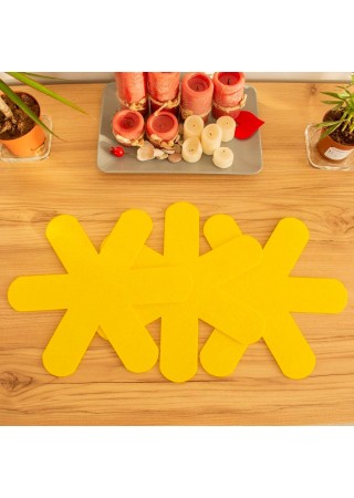 Bellalithe Tava Tencere Borcam Koruyucu Çizdirmez Sarı 3 Adet