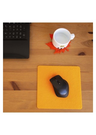 Keçe Yumuşak Dokulu Şık Mouse Pad Turuncu
