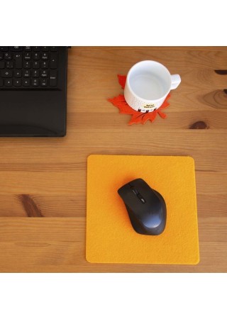 Keçe Yumuşak Dokulu Şık Mouse Pad Turuncu