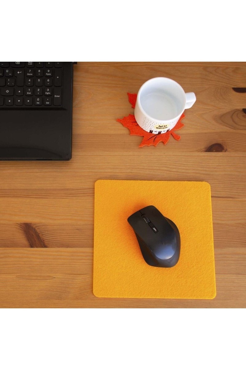 Keçe Yumuşak Dokulu Şık Mouse Pad Turuncu Keçe Yumuşak Dokulu Şık Mouse Pad Turuncu