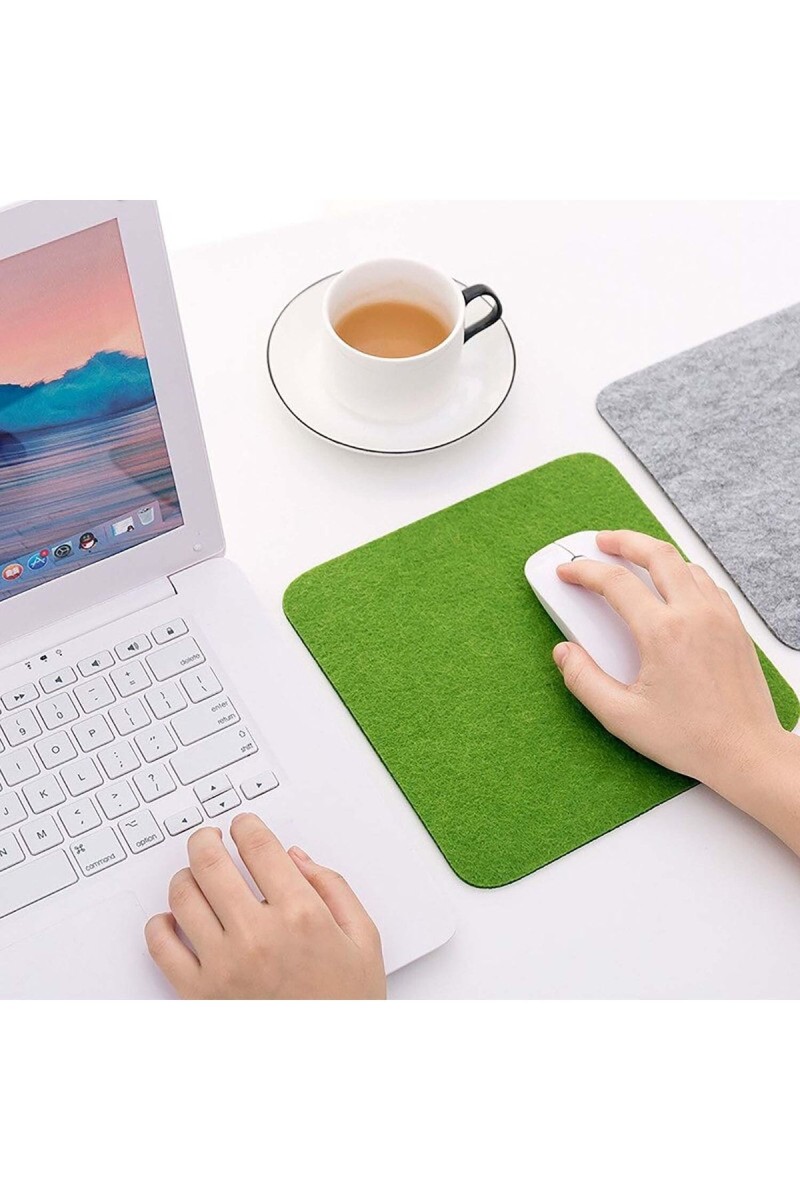 Keçe Yumuşak Dokulu Şık Mouse Pad Yeşil Keçe Yumuşak Dokulu Şık Mouse Pad Yeşil