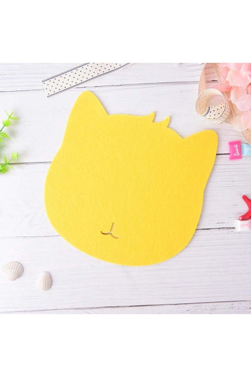 Kedi Figürlü Sevimli Şık Mouse Pad Sarı Kedi Figürlü Sevimli Şık Mouse Pad Sarı