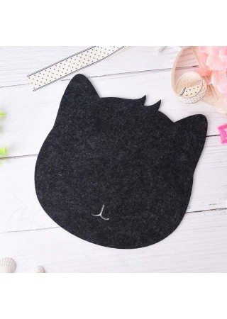Kedi Figürlü Sevimli Şık Mouse Pad Antrasit