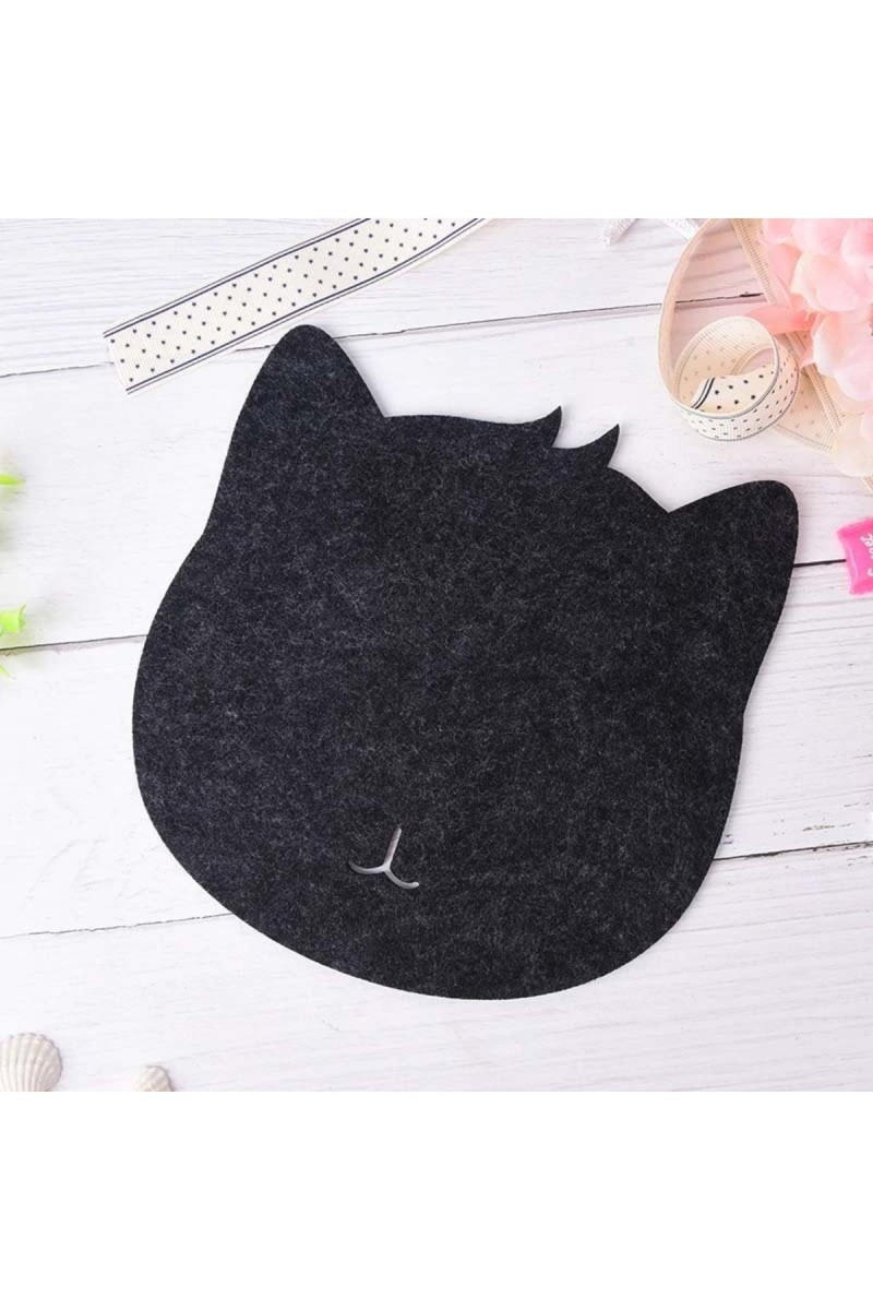 Kedi Figürlü Sevimli Şık Mouse Pad Antrasit Kedi Figürlü Sevimli Şık Mouse Pad Antrasit