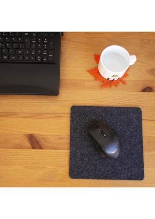 Keçe Yumuşak Dokulu Şık Mouse Pad Antrasit