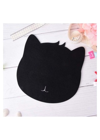 Kedi Figürlü Sevimli Şık Mouse Pad Siyah TKMPK-022