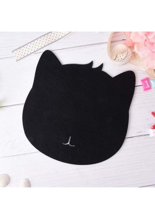 Kedi Figürlü Sevimli Şık Mouse Pad Siyah TKMPK-022