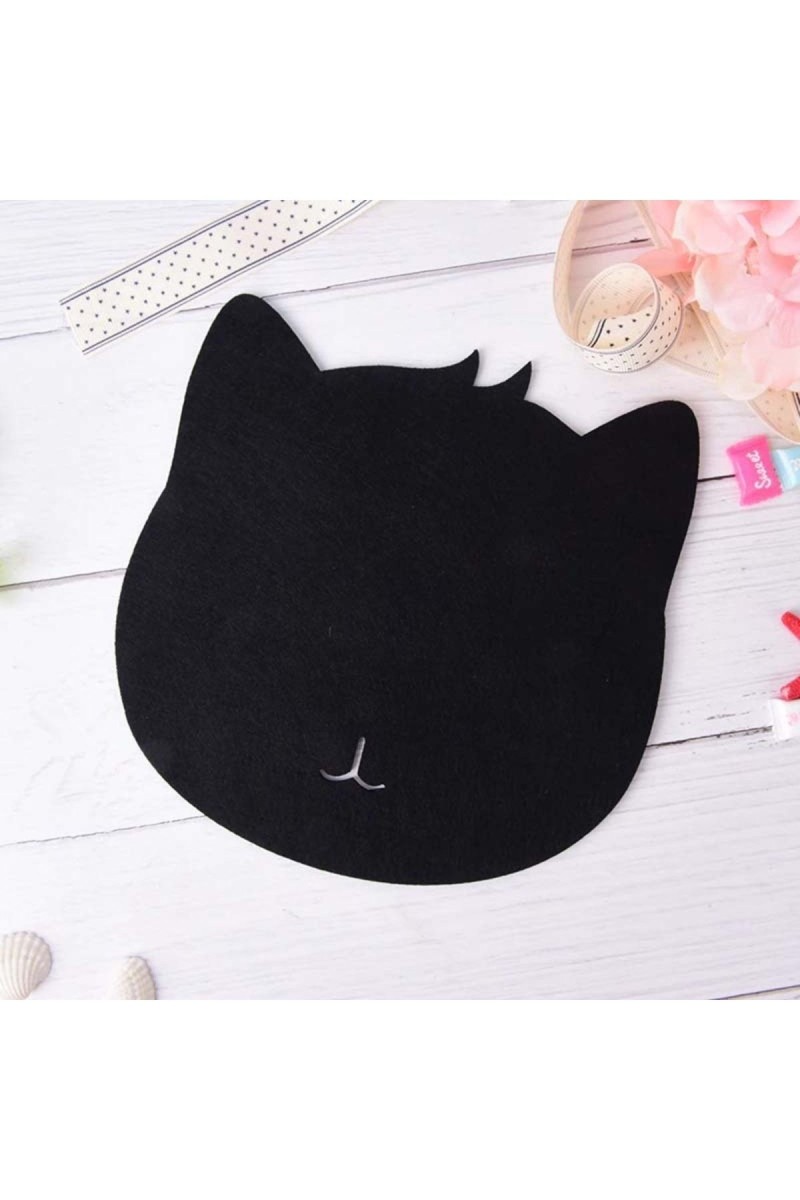Kedi Figürlü Sevimli Şık Mouse Pad Siyah TKMPK-022 Kedi Figürlü Sevimli Şık Mouse Pad Siyah TKMPK-022