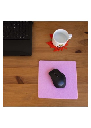 Keçe Yumuşak Dokulu Şık Mouse Pad Pembe
