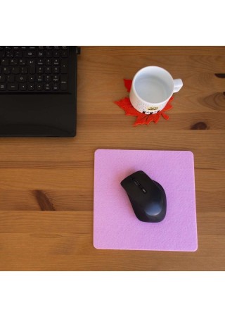 Keçe Yumuşak Dokulu Şık Mouse Pad Pembe