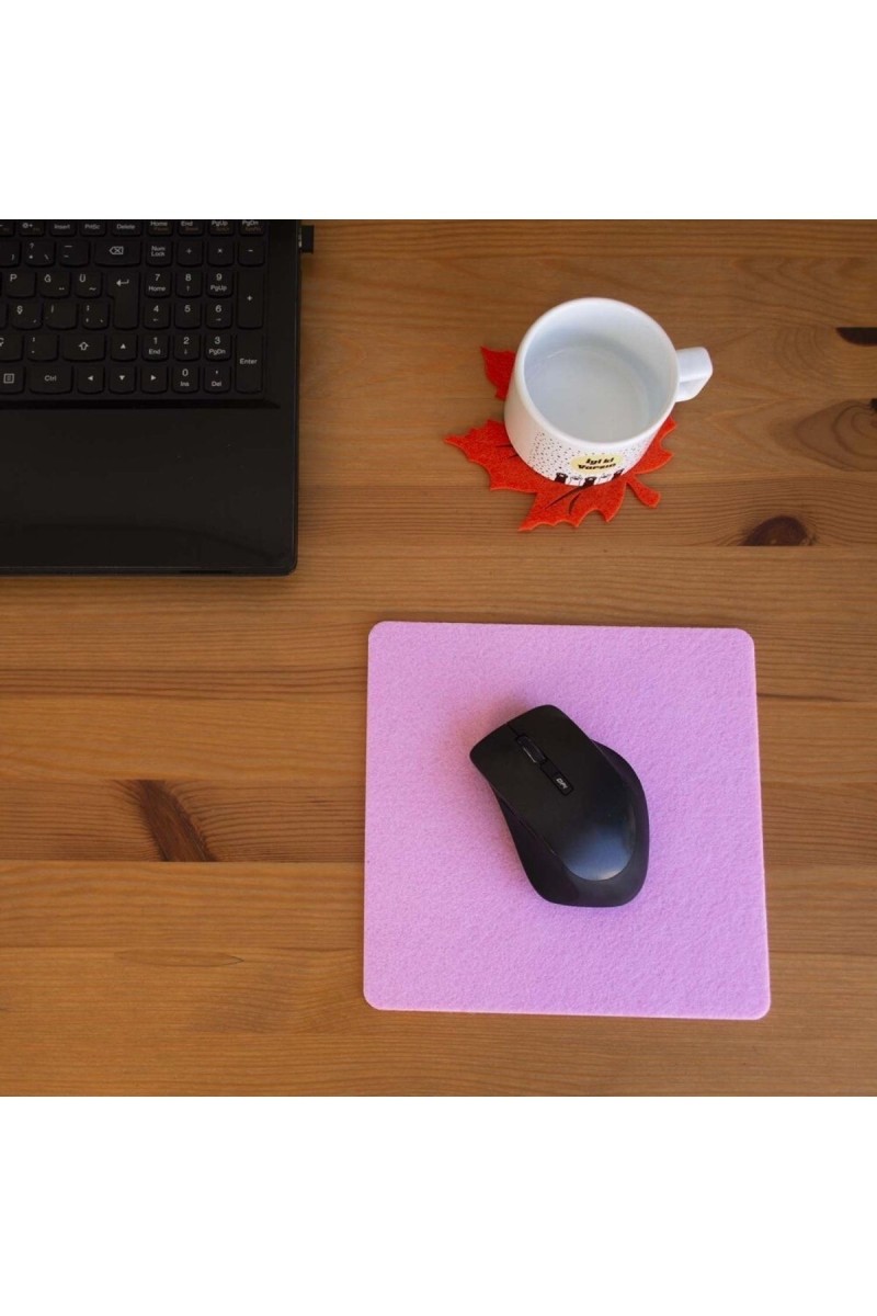 Keçe Yumuşak Dokulu Şık Mouse Pad Pembe Keçe Yumuşak Dokulu Şık Mouse Pad Pembe