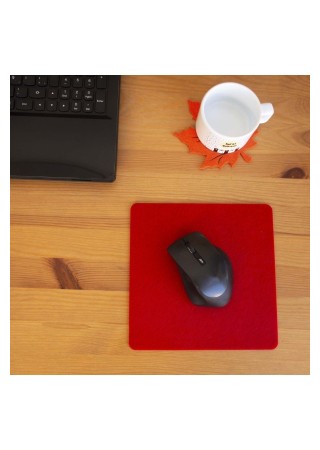 Keçe Yumuşak Dokulu Şık Mouse Pad Kırmızı