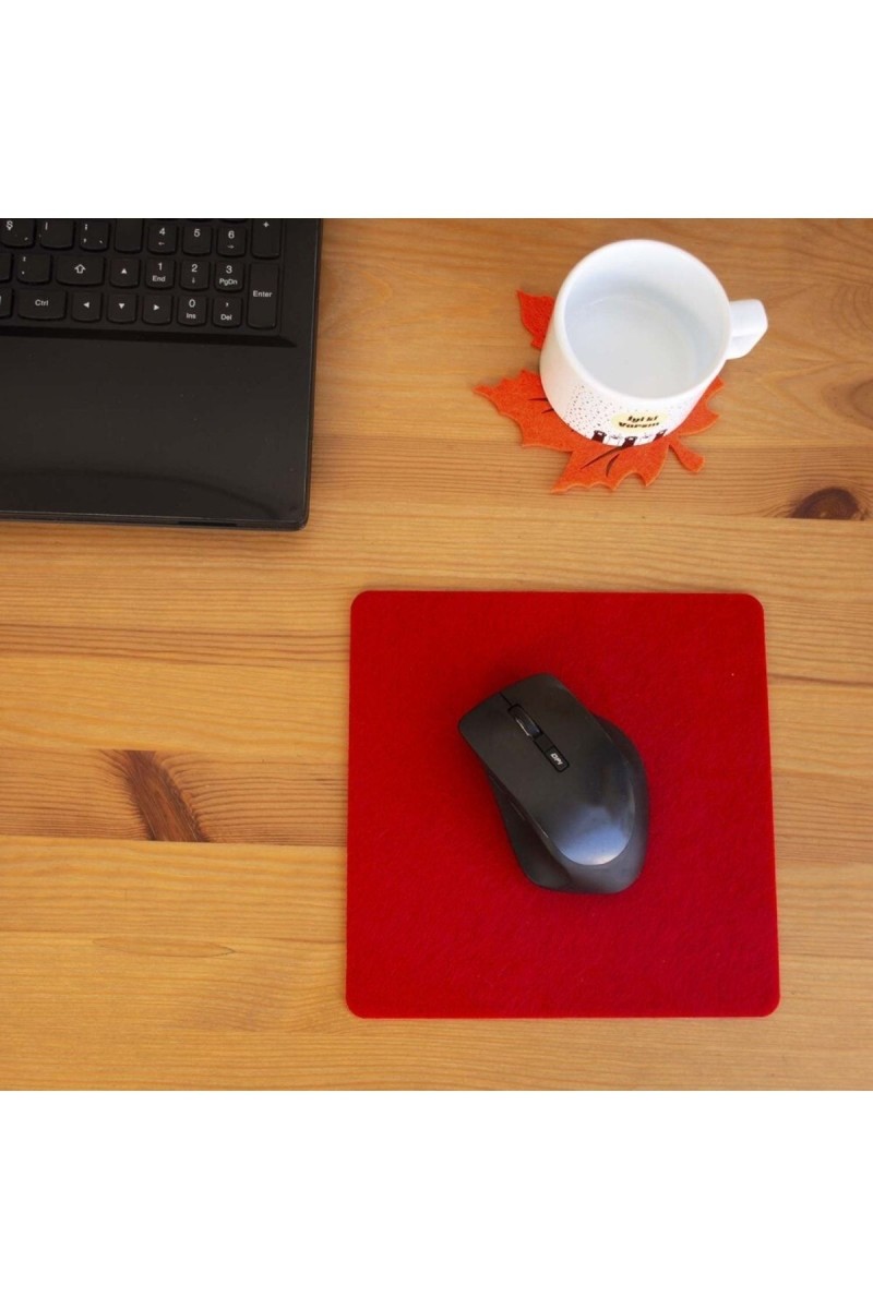 Keçe Yumuşak Dokulu Şık Mouse Pad Kırmızı Keçe Yumuşak Dokulu Şık Mouse Pad Kırmızı