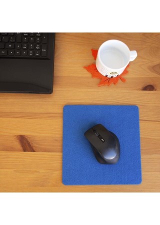 Keçe Yumuşak Dokulu Şık Mouse Pad Mavi