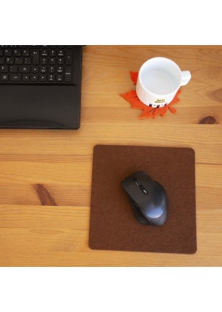 Keçe Yumuşak Dokulu Şık Mouse Pad Kahverengi