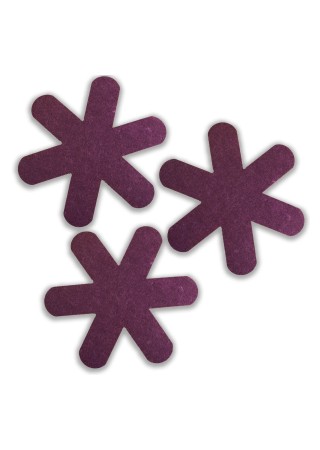 Tava Tencere Çizdirmez, Borcam Koruyucu, Keçeden Tencere Koruyucu 3 Adet Mürdüm Rengi