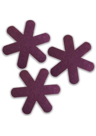 Tava Tencere Çizdirmez, Borcam Koruyucu, Keçeden Tencere Koruyucu 3 Adet Mürdüm Rengi