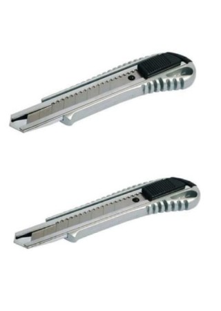 Ünyepark 2 Li Metal Paslanmaz Çelik Uç Değiştirilebilir Maket Bıçağı 2 Adet Fiyatıdır