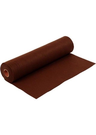Metrelik Ince Keçe Kumaş 1 Mm Kahverengi - 1 Metre (100 Cm X 100 Cm)