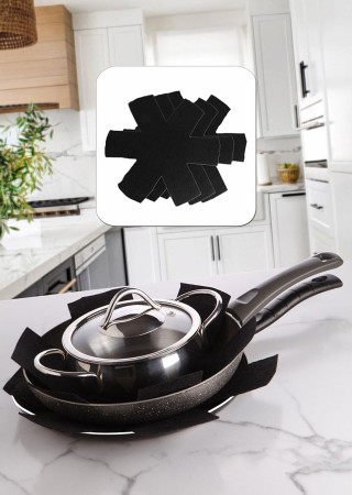 Bellalithe Tava Tencere Borcam Koruyucu Çizdirmez 12 Adet (4 Renkten 3'er Adet Toplam 12 Adet)