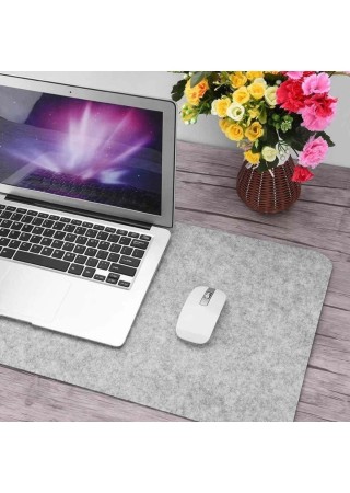 Masa Üstü Düzenleyici Şık Görünümlü Mouse Pad Gri 30x80 cm